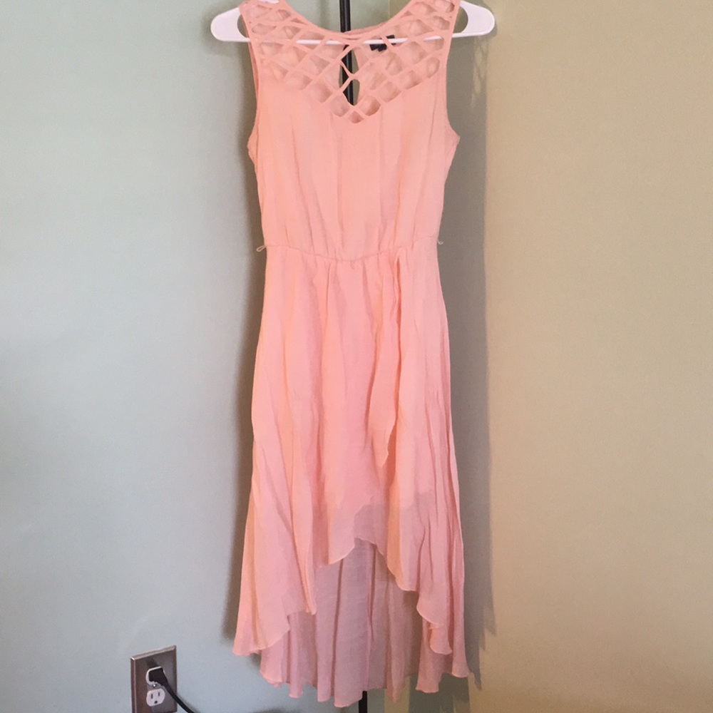 Peach high low dress - perfect for a summer day!